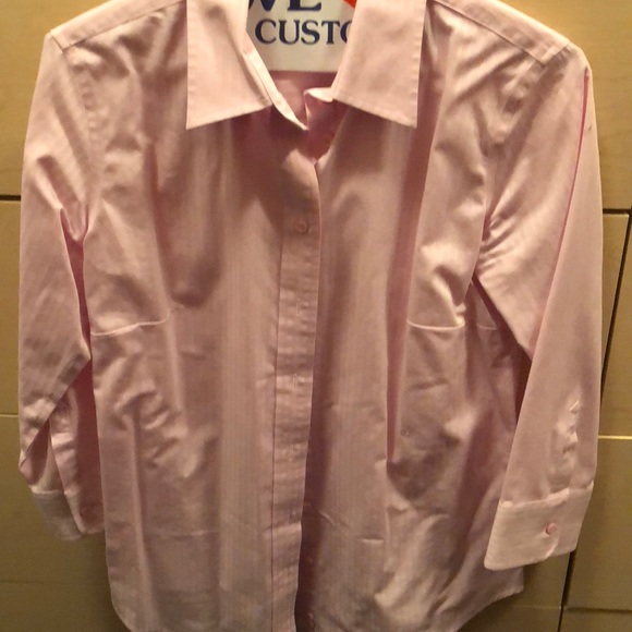 Lady Hathaway Tops - Pink dress shirt